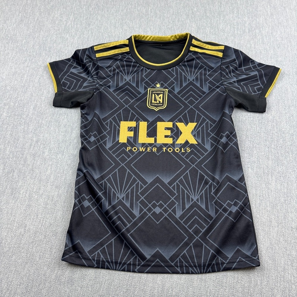 Adidas Los Angeles LA FC Jersey Youth Kids Large Black 2022/23 MLS Soccer